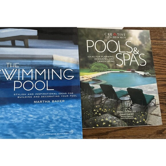 Lot of 3 Swimming Pool & Spas Books Inspiration Designs Building Landscaping - Picture 3 of 4